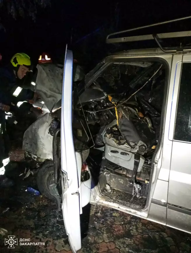 Мікроавтобус у вогні: на Ужгородщині вогнеборці рятували Ford Transit (ФОТО)