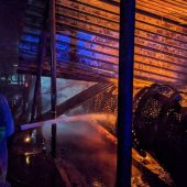 Пожежа на підприємстві: у Сваляві горіло деревне вугілля