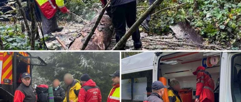 На Рахівщині рятувальники транспортували туриста, якому в горах стало зле