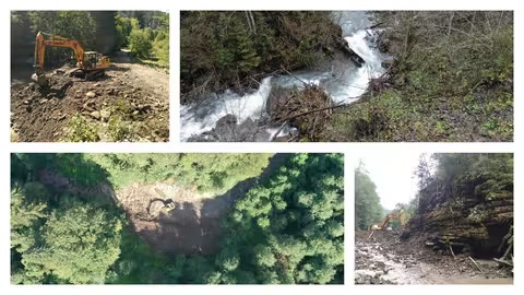 У Карпатському заповіднику розчистили притоки Тиси від старих дамб для відновлення біорізноманіття