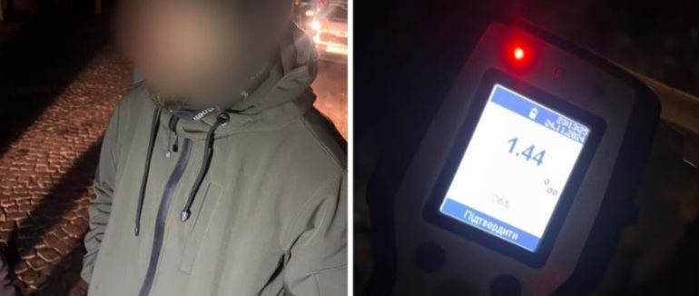 У 7 разів вище норми: у Мукачеві оштрафували пʼяного мотоцикліста