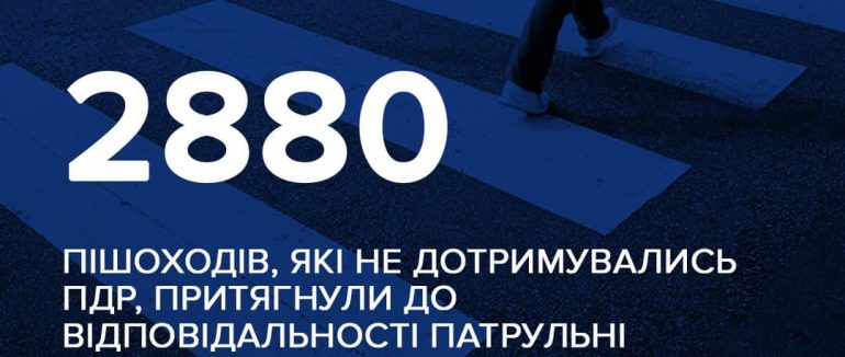 Від початку року закарпатські патрульні притягнули до відповідальності майже 3 тис. пішоходів