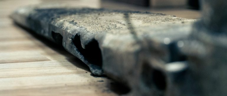 До музею в замку “Паланок” передали фрагменти збитої ракети Х-101