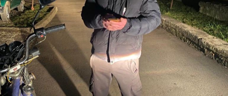 В Ужгороді притягнули до відповідальності нетверезого водія на мотоциклі