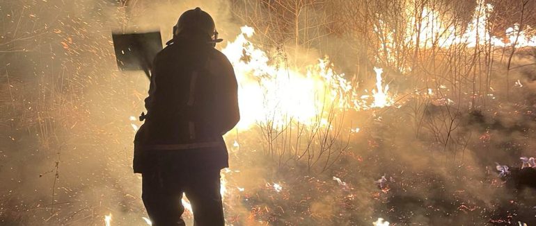 Минулої доби рятувальники знову вели боротьбу із екопожежами