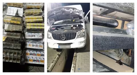 Водій мікроавтобуса вирішив провезти через КПП “Дякове” 250 пачок цигарок