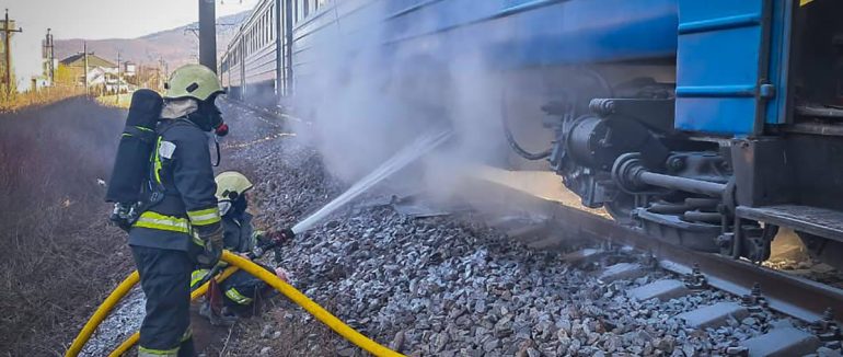 Вогнеборці Великого Березного ліквідували займання вагона електропоїзда Ужгород-Сянки