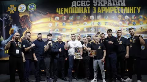 На Закарпатті відбувся чемпіонат України з армреслінгу серед рятувальників