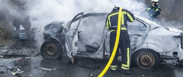 На Берегівщині рятувальники ліквідували наслідки ДТП