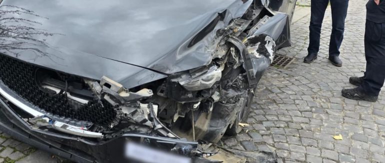 В Ужгороді затримали п’яного водія, який скоїв ДТП