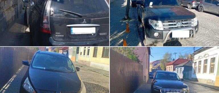 За тиждень у Мукачеві оштрафували понад 200 водіїв за порушення правил паркування