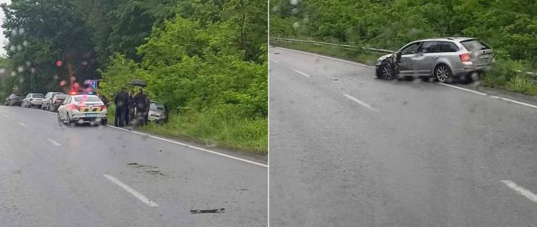 ДТП на Ужгородщині: внаслідок зіткнення одна автівка опинилася у кюветі