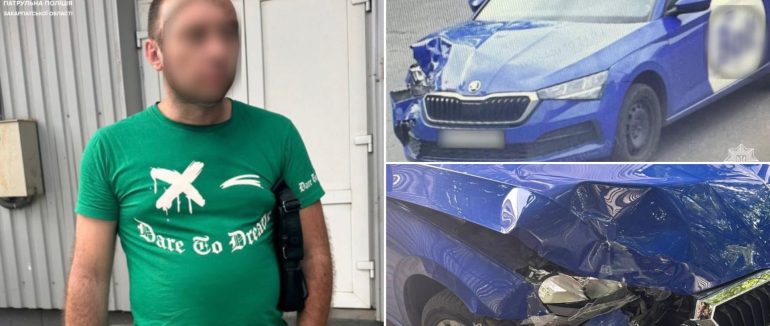 В Ужгороді пʼяний водій скоїв ДТП і втік з місця аварії