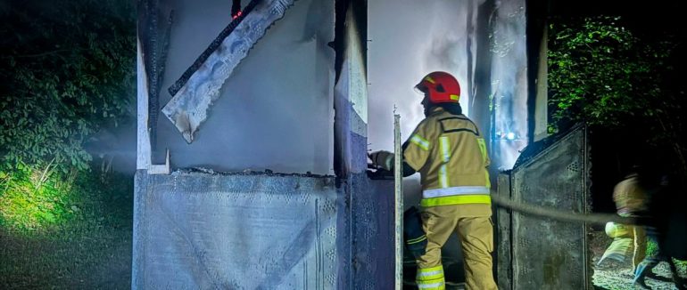 У селі Верхнє Водяне на Рахівщині вогонь знищив капличку