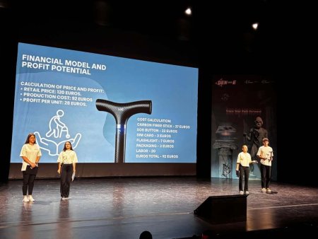 Юні закарпатці створили “розумну” тростину з SOS-кнопкою та GPS — винахід може рятувати життя