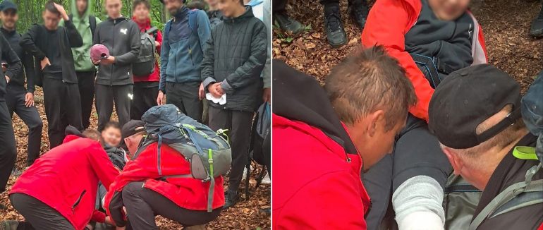 Закарпатські рятувальники допомогли підлітку, який підвернув ногу під час походу