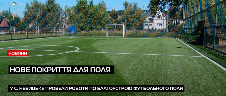 У Оноківській громаді провели заміну штучного покриття поля (ВІДЕО)