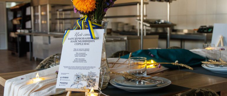 Їдальня Закарпатського ОТЦК приєдналася до всеукраїнської акції “Стіл пам’яті 2025”