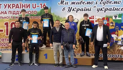 Юні борці з Мукачева здобули призові місця на національній першості з боротьби