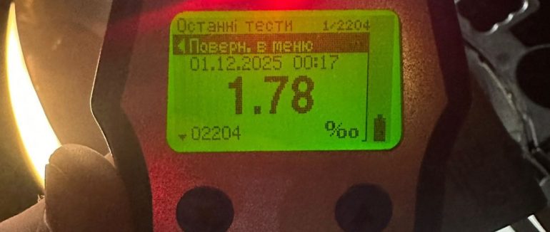 П’яний та без посвідчення: на Закарпатті оштрафували водія на понад 37 тис. грн