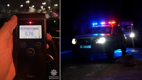В Ужгороді патрульні виявили нетверезого водія за кермом BMW
