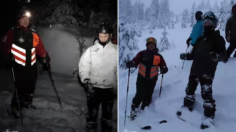 На Рахівщині відшукали двох туристів, які зʼїхали з гірськолижної траси і заблукали