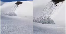 На високогірʼї Карпат зафіксували сходження снігової лавини