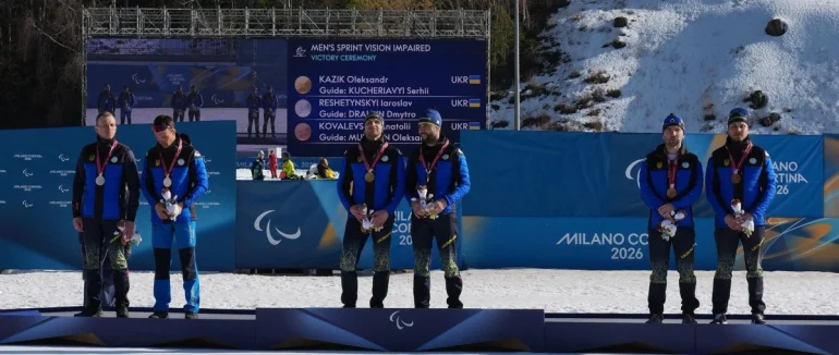 Україна здобула другий за день подвійний подіум на Паралімпіаді-2026