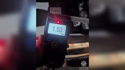 1,53 проміле: у Мукачеві оштрафували пʼяну водійку
