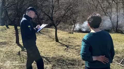 На Мукачівщині рятувальники з допомогою БпЛА виявили паліїв сухостою