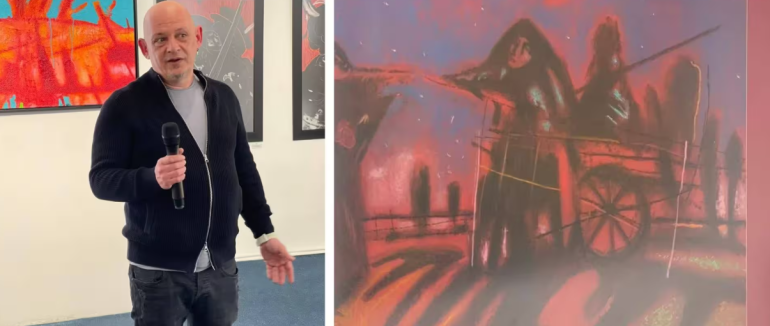 Понад 50 робіт: у Мукачеві відкрили виставку художника Олександра Жильцова