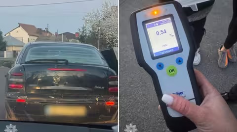 На Ужгородщині зупинили пʼяного водія без посвідчення відповідної категорії