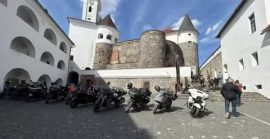 У Мукачеві замок «Паланок» відвідали байкери з Франції та України