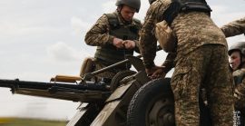 Екіпажі мобільно-вогневих груп 26 Закарпатського полку НГУ відпрацьовують роботу по повітряних цілях у горах