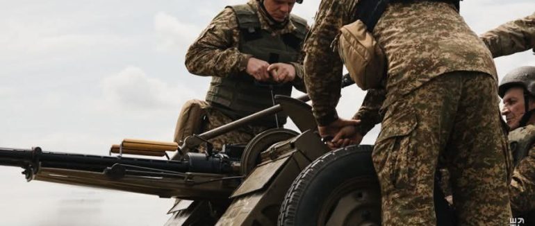 Екіпажі мобільно-вогневих груп 26 Закарпатського полку НГУ відпрацьовують роботу по повітряних цілях у горах