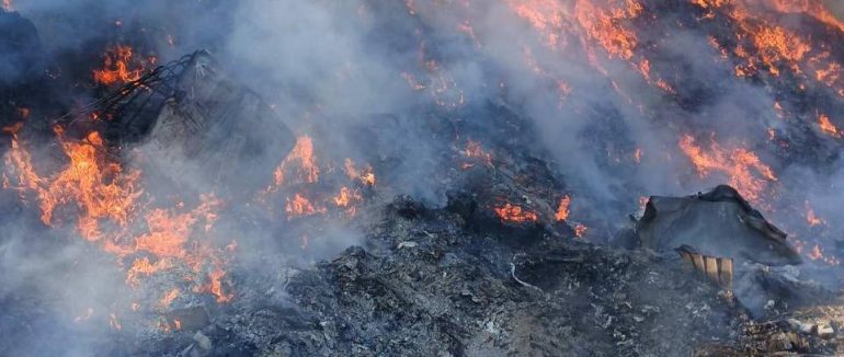 Ранкова пожежа у Барвінку: знову горить сміттєзвалище