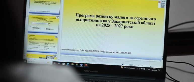 На Закарпатті розширили програму підтримки малого та середнього бізнесу