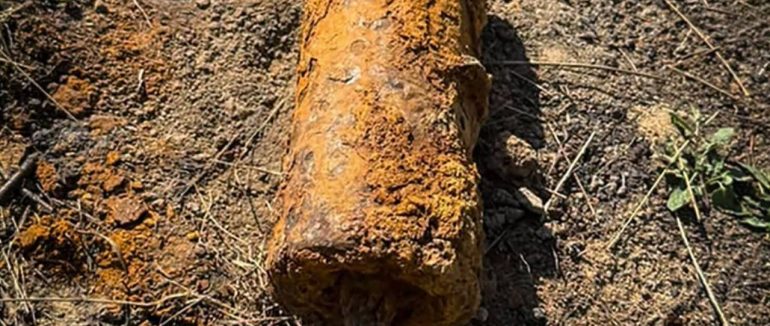 На Хустщині під час будівництва знайшли артилерійський снаряд часів Другої світової війни