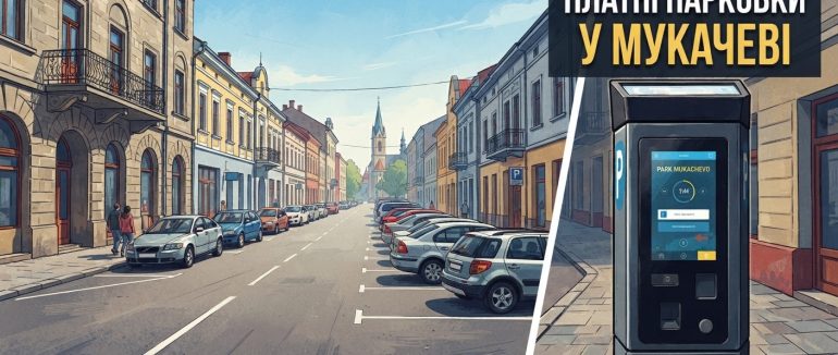 У центрі Мукачева планують облаштувати близько 800 паркомісць
