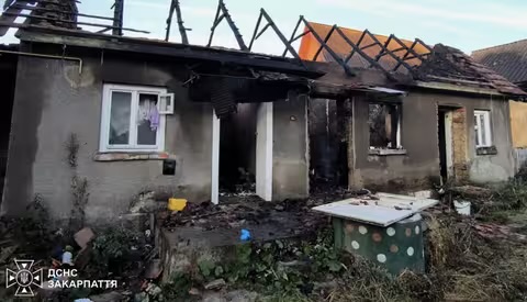 Трагедія на Мукачівщині: на пожежі загинув 49-річний чоловік