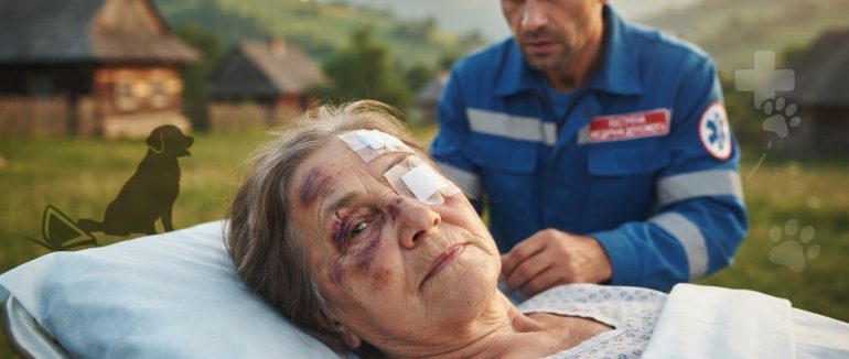 На Берегівщині домашній собака покусав літню господарку, яка впала та травмувала голову