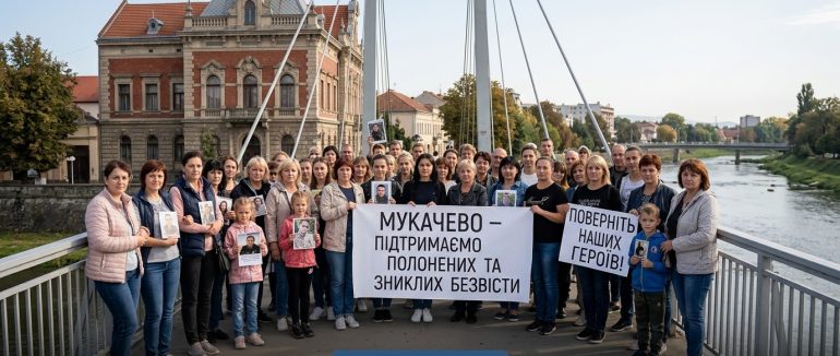 У Мукачеві відбудеться мирна акція на підтримку військовополонених і зниклих безвісти