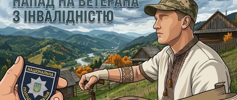 На Рахівщині поліція розслідує напад на ветерана війни з інвалідністю